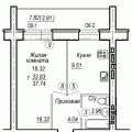 1-комнатная квартира, ЧЕРЕПОВЕЦ, УЛ. ЛЕНИНГРАДСКАЯ 62 1-комнатная квартира, ЧЕРЕПОВЕЦ, УЛ. ЛЕНИНГРАДСКАЯ 62